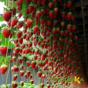Клубника ампельная Анастасия купить по цене от 370р. в интернет-магазине «Посадика» с доставкой почтой в в Дальнереченске и по всей России – [изображение №1].