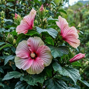 Гибискус Иден Бьюти купить по цене от 460р. в интернет-магазине «Посадика» с доставкой почтой в в Дальнереченске и по всей России – [изображение №1].